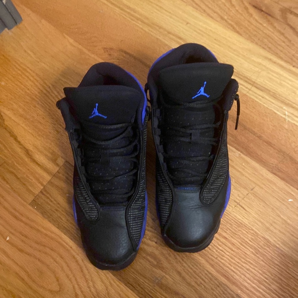 Black & Blue Jordan 13s